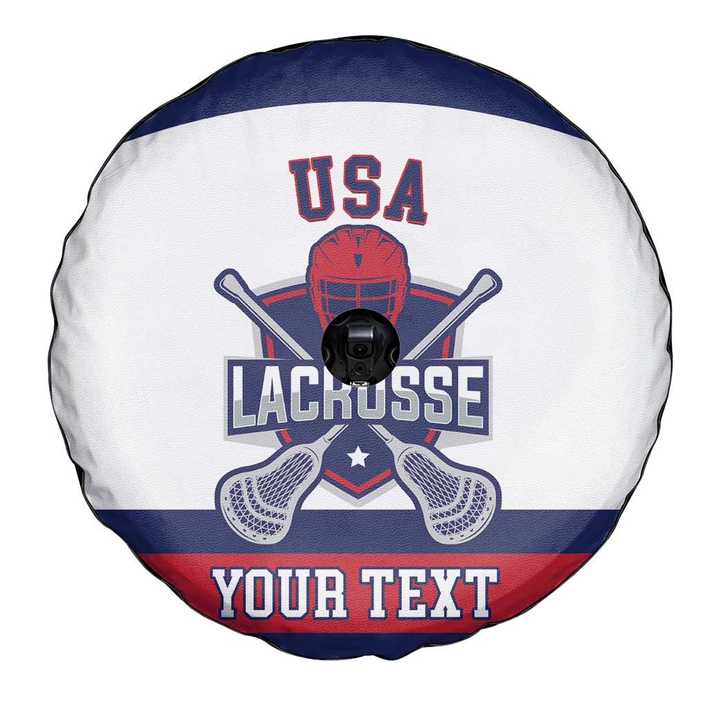 Custom United States Lacrosse Spare Tire Cover Go Champions White Version