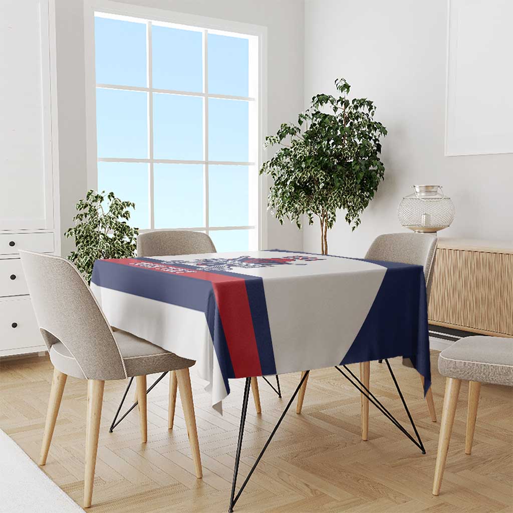 Custom United States Lacrosse Tablecloth Go Champions White Version