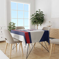 Custom United States Lacrosse Tablecloth Go Champions White Version