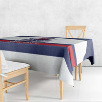 Custom United States Lacrosse Tablecloth Go Champions White Version
