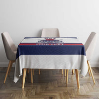 Custom United States Lacrosse Tablecloth Go Champions White Version