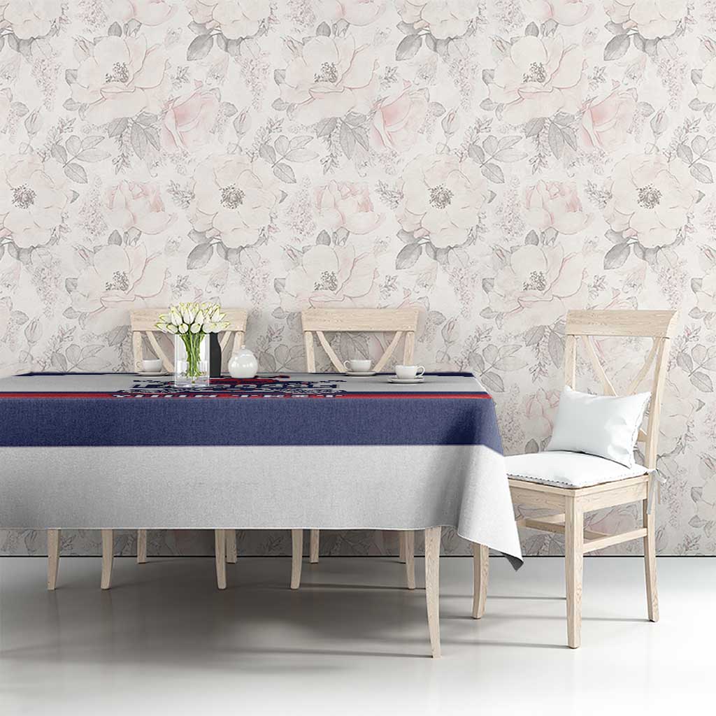 Custom United States Lacrosse Tablecloth Go Champions White Version