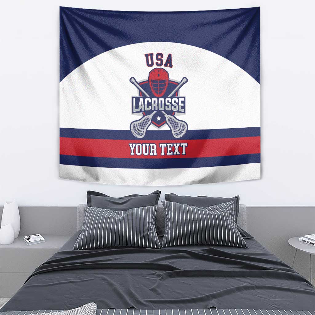 Custom United States Lacrosse Tapestry Go Champions White Version