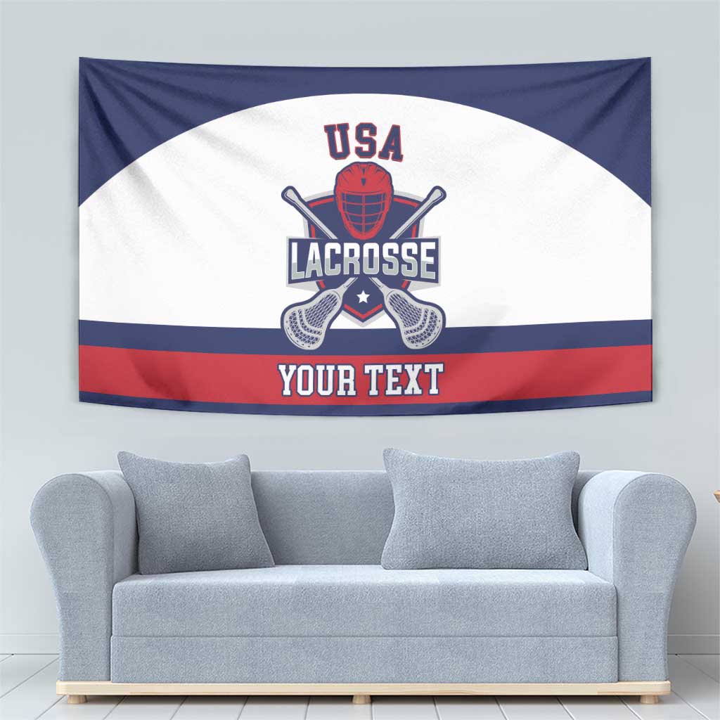 Custom United States Lacrosse Tapestry Go Champions White Version