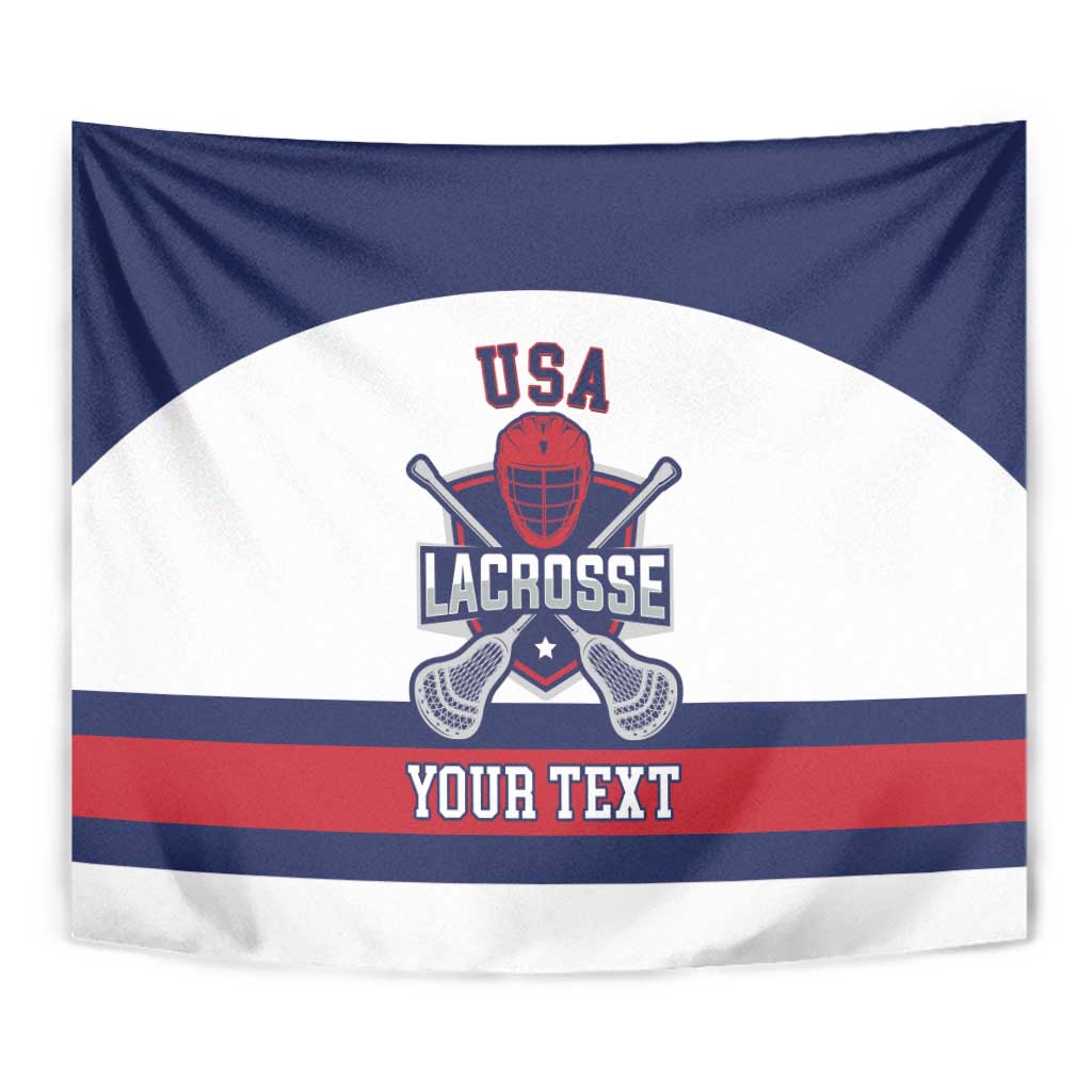 Custom United States Lacrosse Tapestry Go Champions White Version