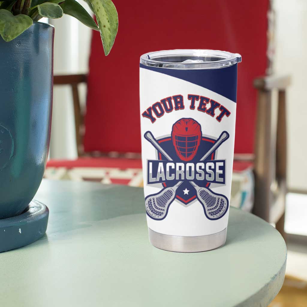 Custom United States Lacrosse Tumbler Cup Go Champions White Version