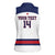 Custom United States Lacrosse Women Sleeveless Polo Shirt Go Champions White Version