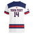 Custom United States Lacrosse Women V-Neck T-Shirt Go Champions White Version