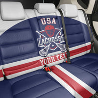 Custom United States Lacrosse Back Car Seat Cover Go Champions Blue Version