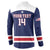 Custom United States Lacrosse Button Sweatshirt Go Champions Blue Version