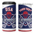 Custom United States Lacrosse 4 in 1 Can Cooler Tumbler Go Champions Blue Version