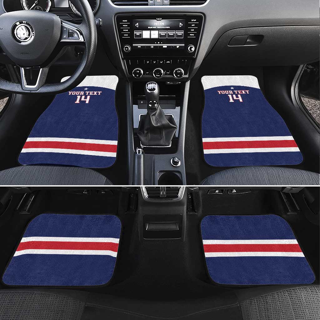 Custom United States Lacrosse Car Mats Go Champions Blue Version