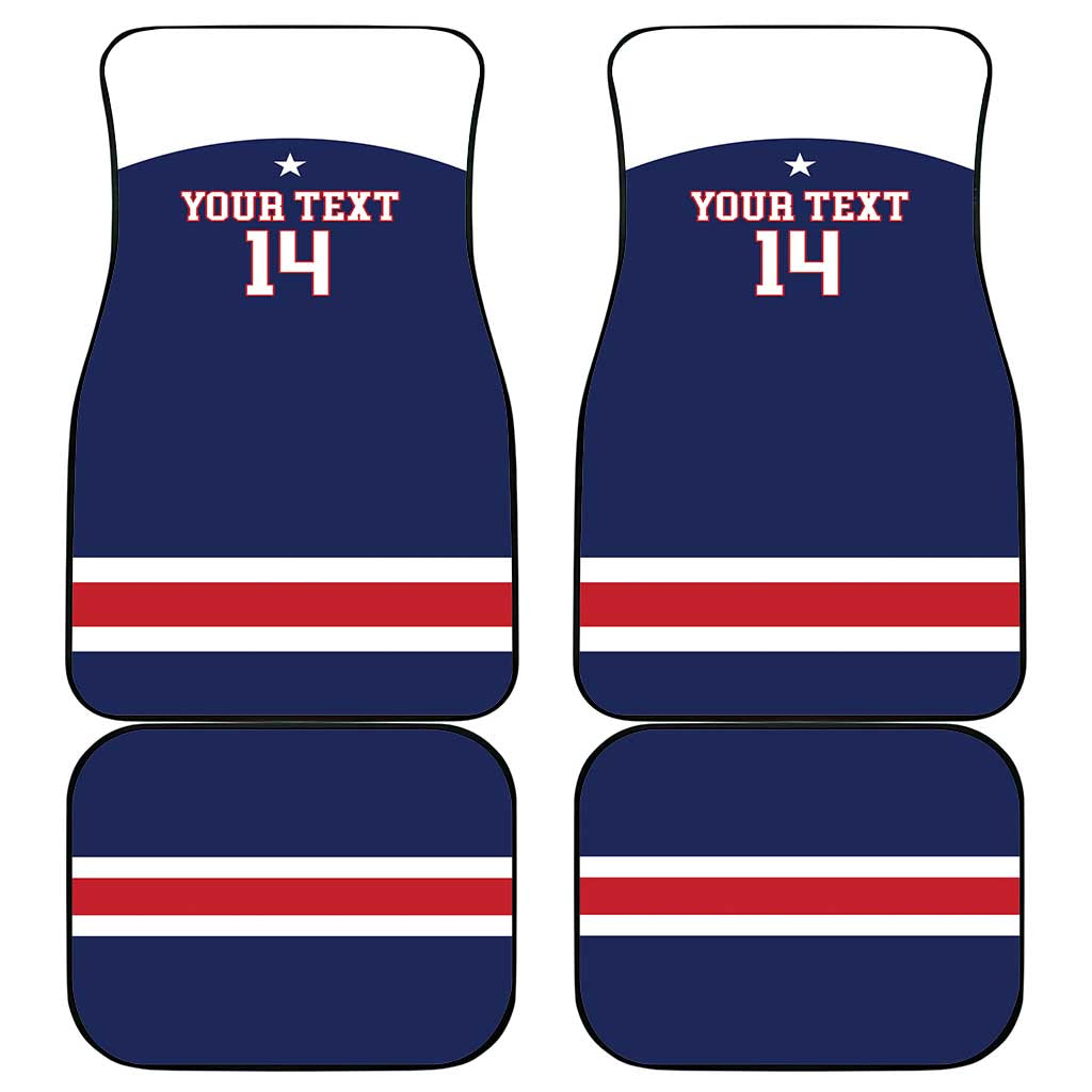 Custom United States Lacrosse Car Mats Go Champions Blue Version