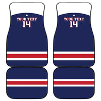 Custom United States Lacrosse Car Mats Go Champions Blue Version