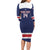 Custom United States Lacrosse Family Matching Long Sleeve Bodycon Dress and Hawaiian Shirt Go Champions Blue Version