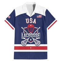 Custom United States Lacrosse Family Matching Mermaid Dress and Hawaiian Shirt Go Champions Blue Version