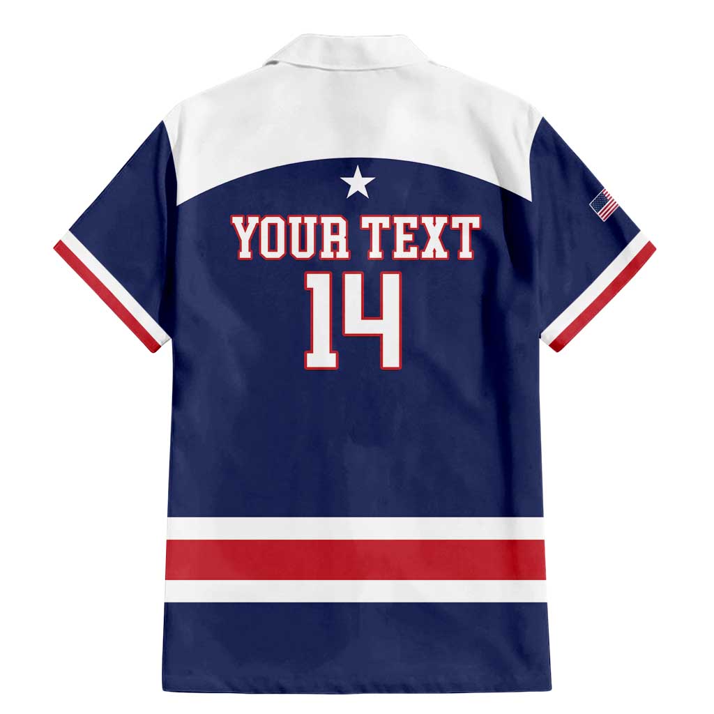 Custom United States Lacrosse Family Matching Mermaid Dress and Hawaiian Shirt Go Champions Blue Version