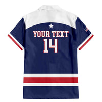 Custom United States Lacrosse Family Matching Mermaid Dress and Hawaiian Shirt Go Champions Blue Version