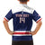 Custom United States Lacrosse Family Matching Off The Shoulder Long Sleeve Dress and Hawaiian Shirt Go Champions Blue Version