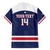 Custom United States Lacrosse Family Matching Off The Shoulder Long Sleeve Dress and Hawaiian Shirt Go Champions Blue Version