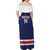 Custom United States Lacrosse Family Matching Off Shoulder Maxi Dress and Hawaiian Shirt Go Champions Blue Version