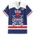 Custom United States Lacrosse Family Matching Short Sleeve Bodycon Dress and Hawaiian Shirt Go Champions Blue Version
