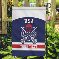 Custom United States Lacrosse Garden Flag Go Champions Blue Version