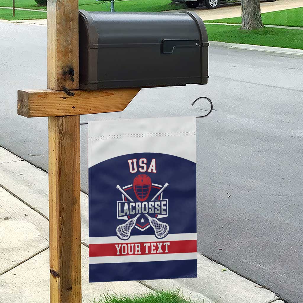 Custom United States Lacrosse Garden Flag Go Champions Blue Version