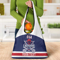 Custom United States Lacrosse Grocery Bag Go Champions Blue Version