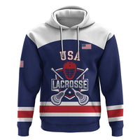 Custom United States Lacrosse Hoodie Go Champions Blue Version