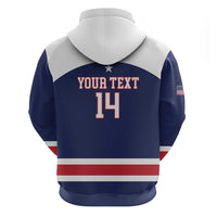 Custom United States Lacrosse Hoodie Go Champions Blue Version