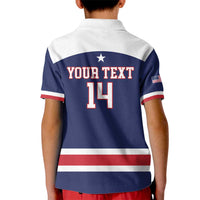 Custom United States Lacrosse Kid Polo Shirt Go Champions Blue Version