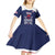 Custom United States Lacrosse Kid Short Sleeve Dress Go Champions Blue Version