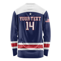 Custom United States Lacrosse Long Sleeve Shirt Go Champions Blue Version