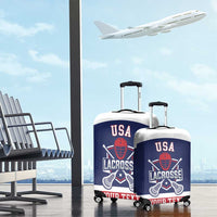 Custom United States Lacrosse Luggage Cover Go Champions Blue Version
