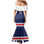 Custom United States Lacrosse Mermaid Dress Go Champions Blue Version