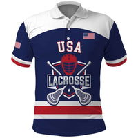 Custom United States Lacrosse Polo Shirt Go Champions Blue Version