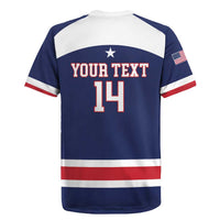 Custom United States Lacrosse Rugby Jersey Go Champions Blue Version