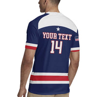 Custom United States Lacrosse Rugby Jersey Go Champions Blue Version