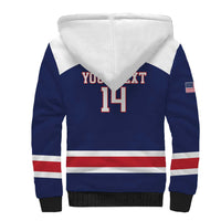 Custom United States Lacrosse Sherpa Hoodie Go Champions Blue Version
