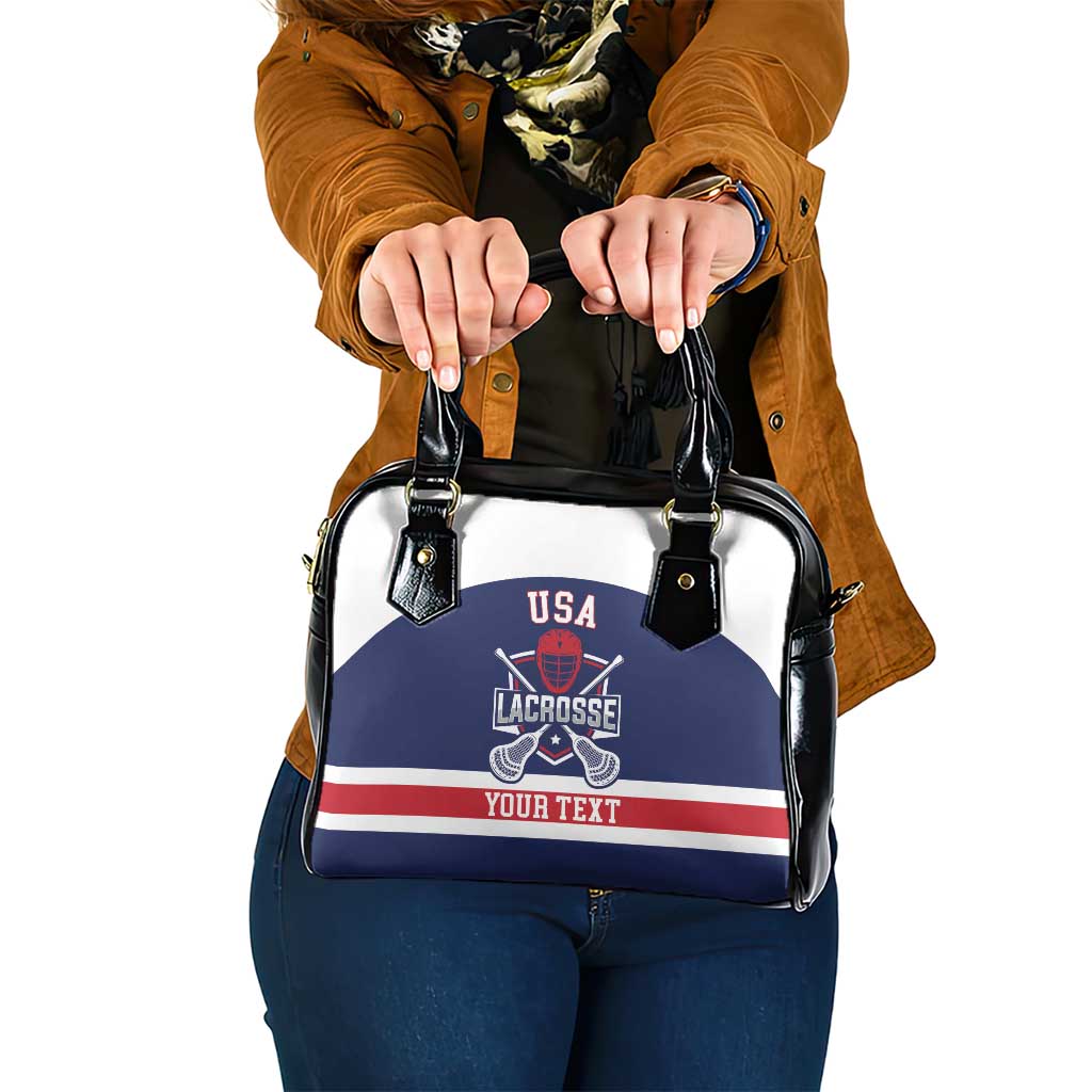Custom United States Lacrosse Shoulder Handbag Go Champions Blue Version