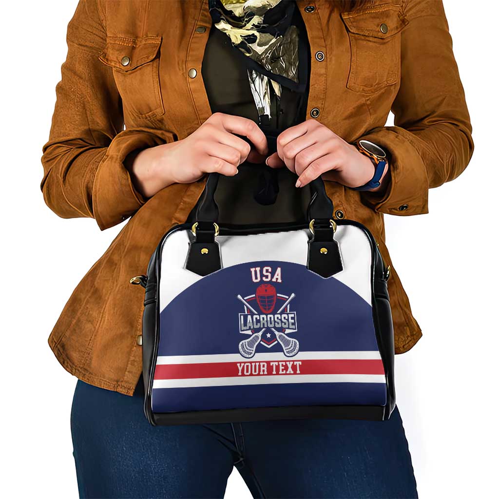 Custom United States Lacrosse Shoulder Handbag Go Champions Blue Version
