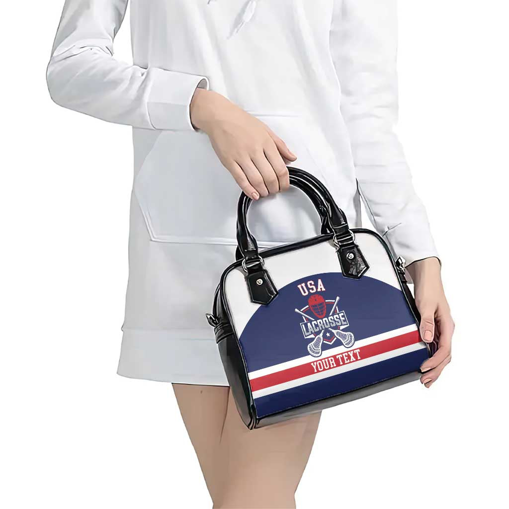 Custom United States Lacrosse Shoulder Handbag Go Champions Blue Version