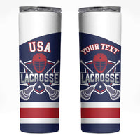 Custom United States Lacrosse Skinny Tumbler Go Champions Blue Version
