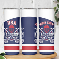 Custom United States Lacrosse Skinny Tumbler Go Champions Blue Version