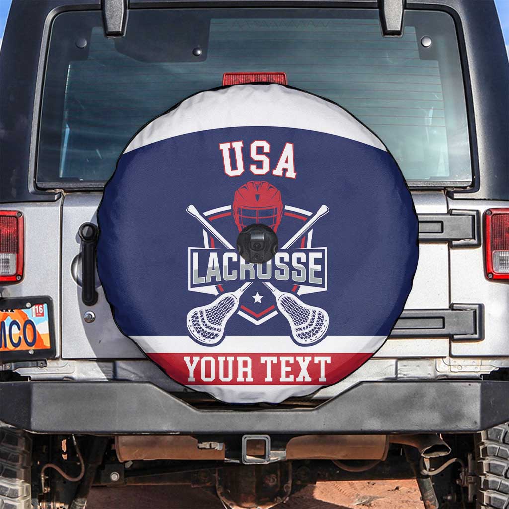 Custom United States Lacrosse Spare Tire Cover Go Champions Blue Version