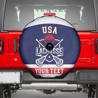Custom United States Lacrosse Spare Tire Cover Go Champions Blue Version