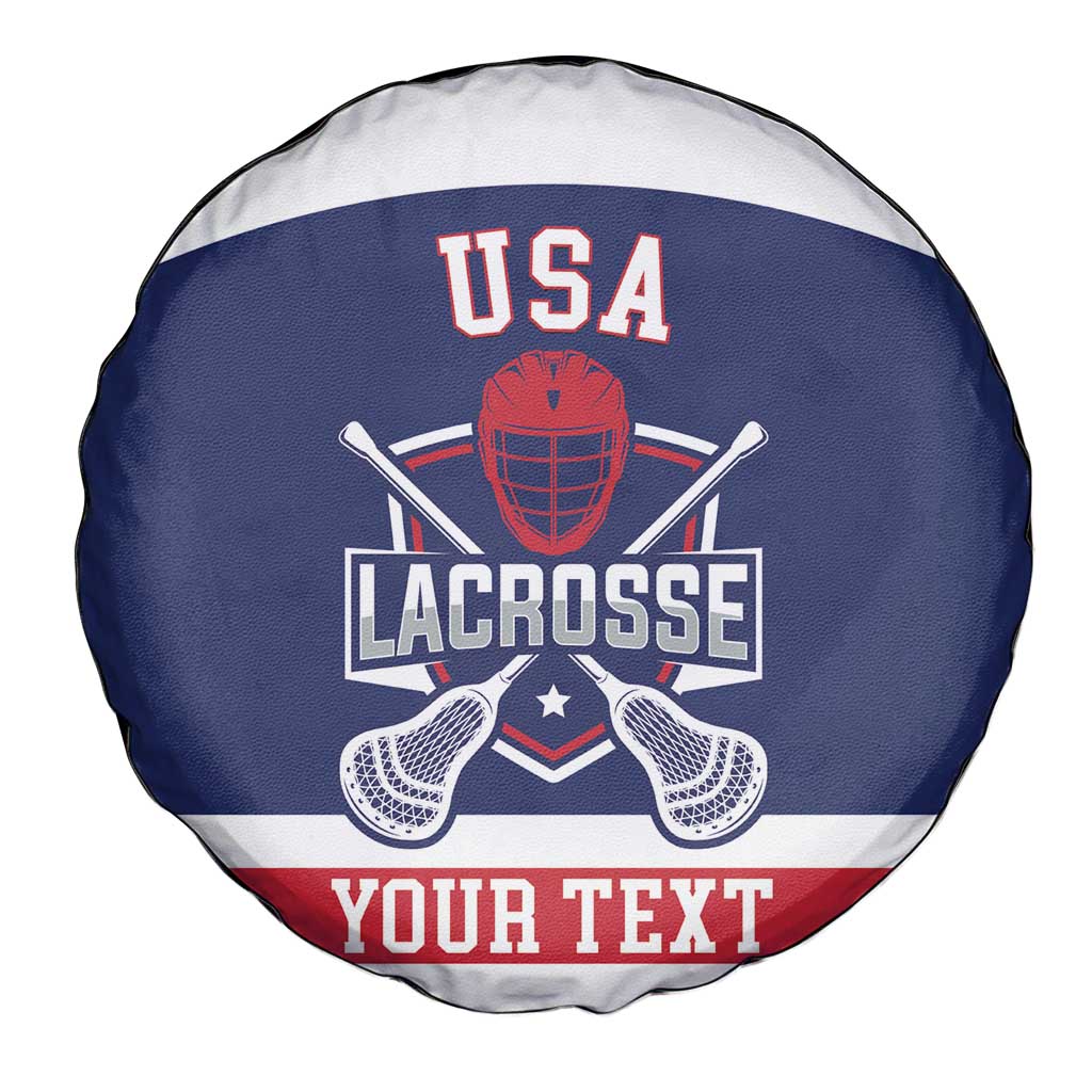 Custom United States Lacrosse Spare Tire Cover Go Champions Blue Version