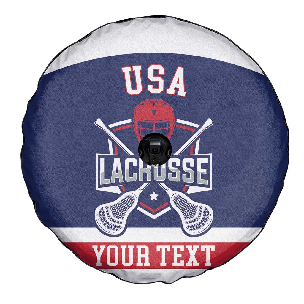 Custom United States Lacrosse Spare Tire Cover Go Champions Blue Version