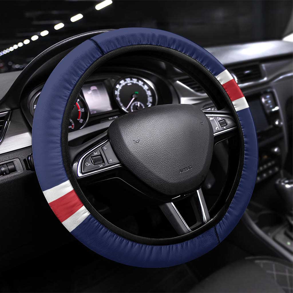 United States Lacrosse Steering Wheel Cover Go Champions Blue Version